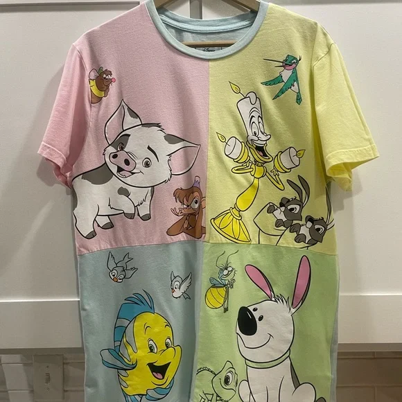 Loungefly Disney Sidekicks Colorblock Shirt - Picture 2 of 4